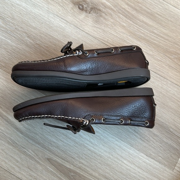 J. Crew Men's Dark Brown Leather Slip-On Loafers NWOB - Picture 6 of 8